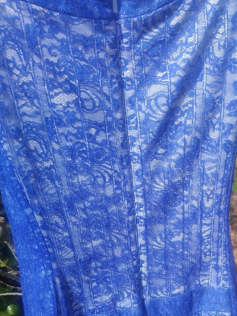 Tadashi Shoji Blue Lace Sheath Dress - Elegant Women's Dress Size 2 - Picture 10 of 13